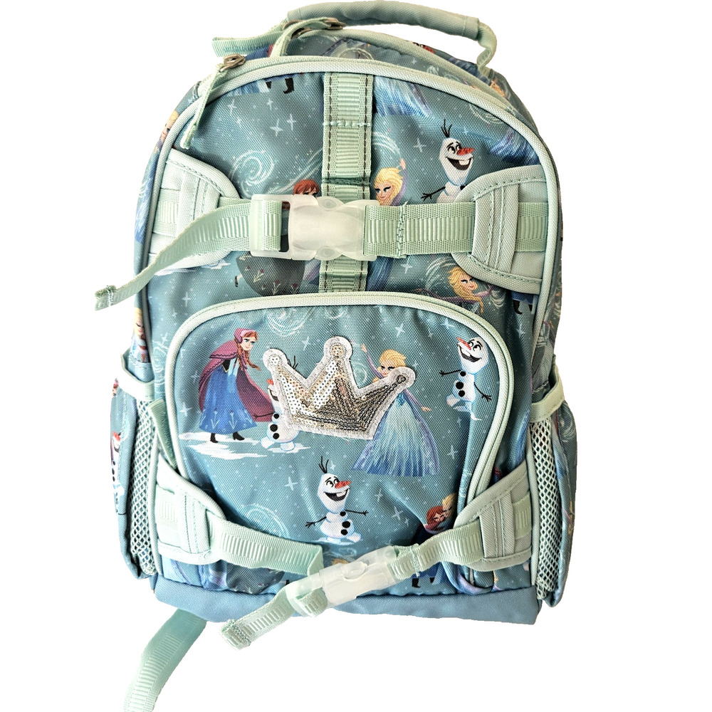 Pottery Barn Mackenzie Aqua Disney Frozen Small Backpack NEW READ
